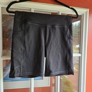 Fabletics Black Shorts with Mesh panel